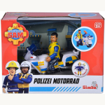 Feuerwehrmann Sam Polizei-Motorrad mit Figur