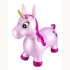 Hüpfpferd Einhorn pink