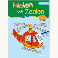 Malbuch Malen nach Zahlen ab 7 Jahre