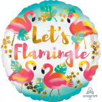 Folienballon Lets Flamingle