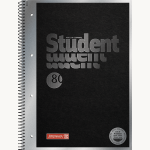 BRUNNEN Collegeblock A4 Lin28 90g Student black