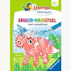 Leserabe Rätselspaß Zauber-Malrätsel zum Lesenlernen: Dinos (Vor-Lesestufe)