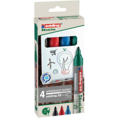 edding 28 Whiteboard Marker EcoLine 4er Set