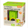 2-Linsen-Becherlupe mit LED