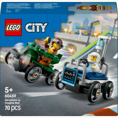 60459 City Flugzeug vs. Krankenhausbett